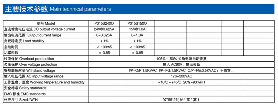 交通灯电源参数